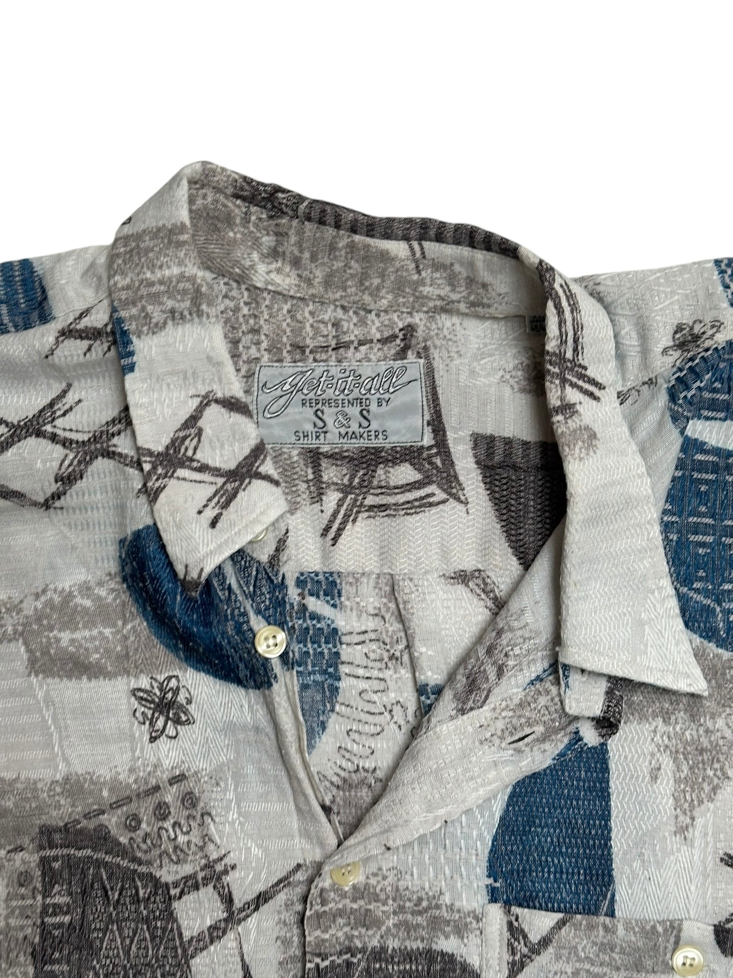 GET-IT-ALL kurzarm Hemd crazy pattern