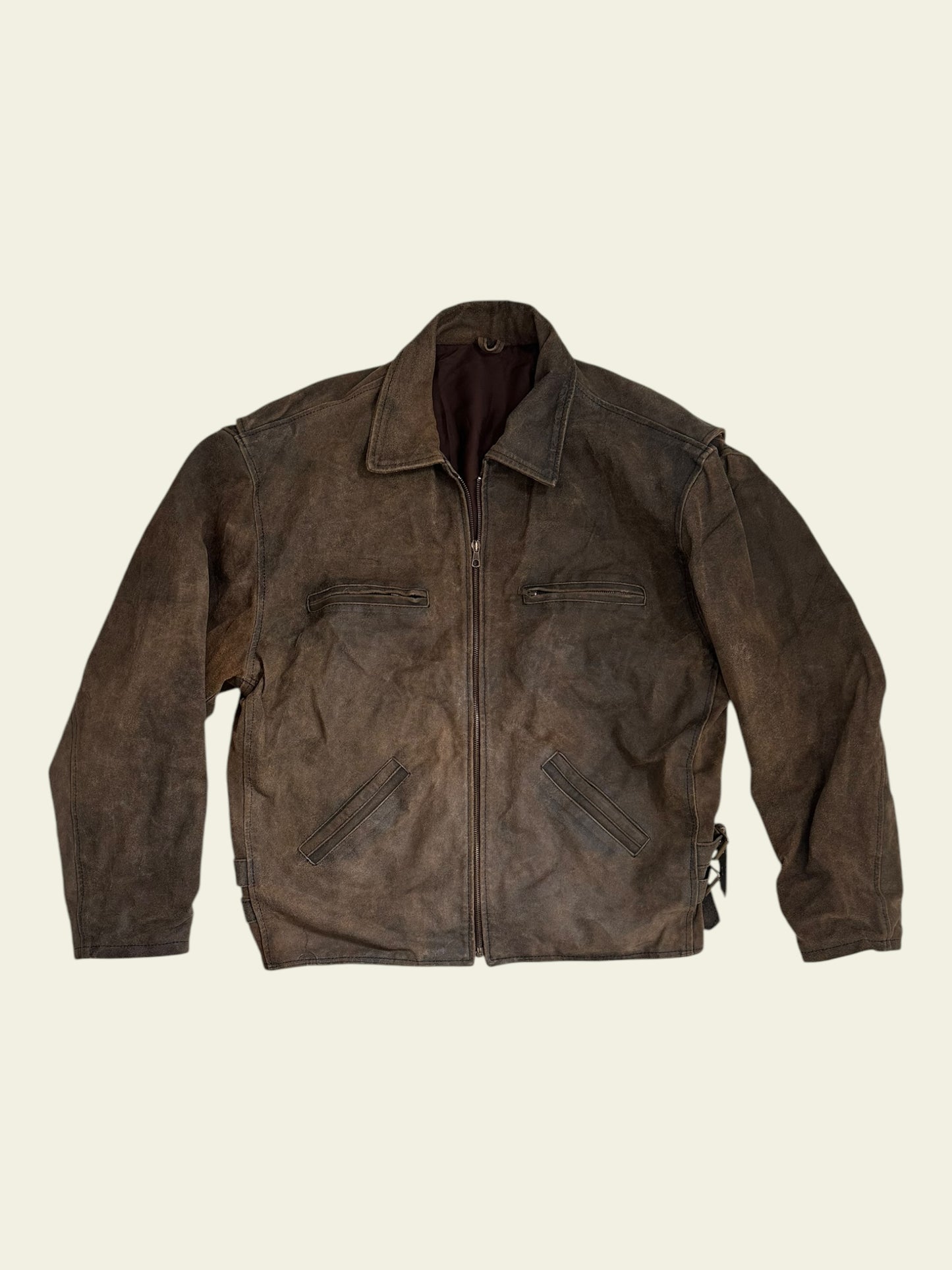 VERA PELLE Lederjacke braun