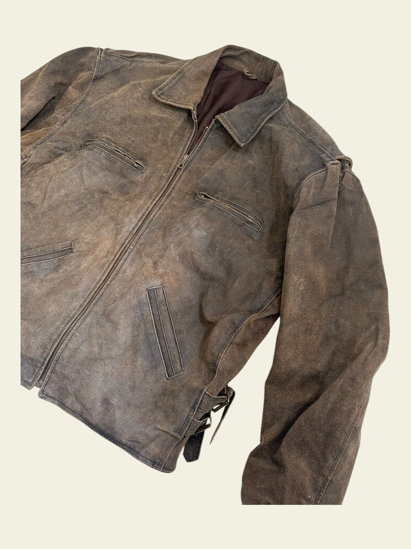 VERA PELLE Lederjacke braun