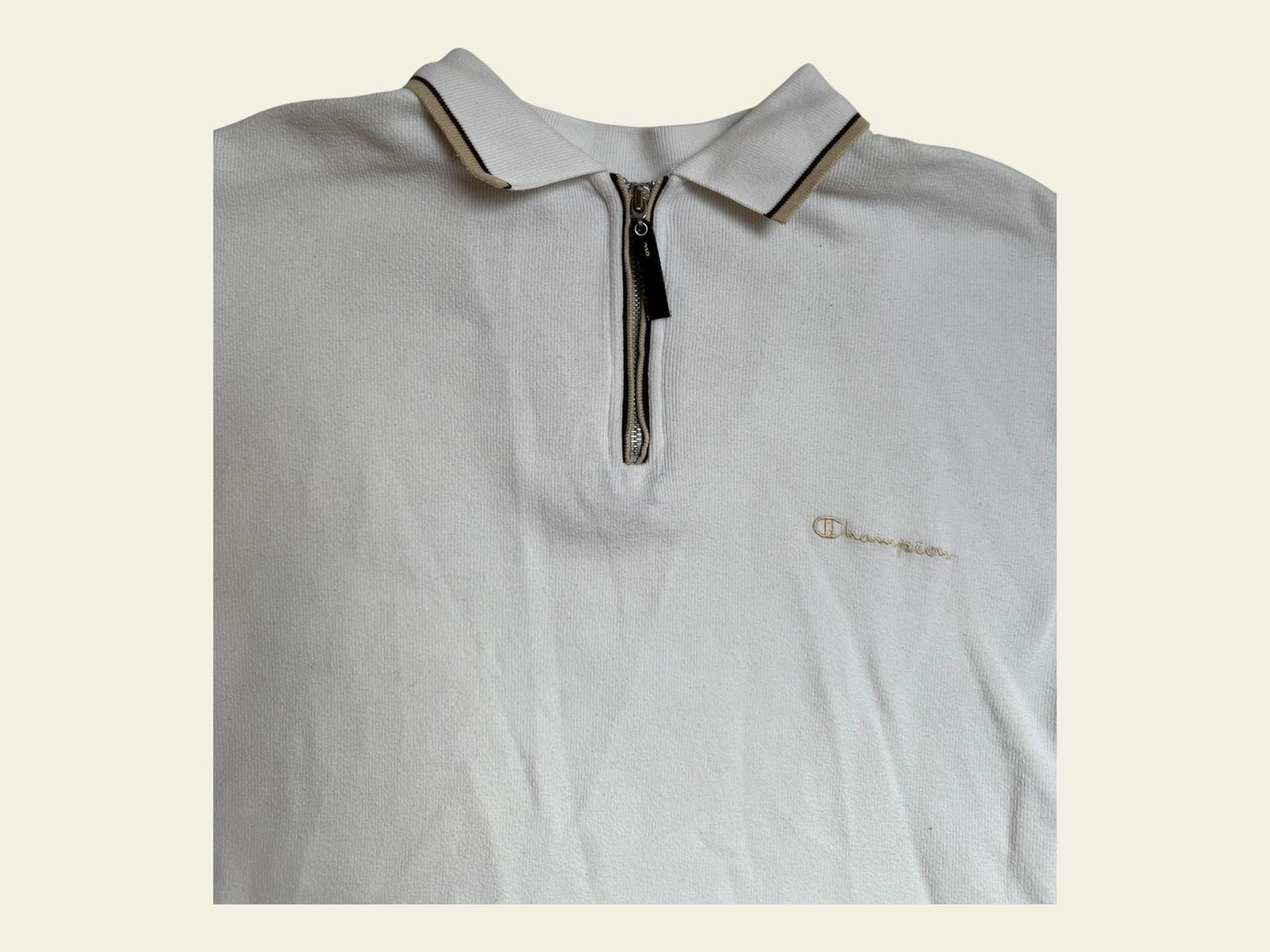 CHAMPION Halfzippullover weiß