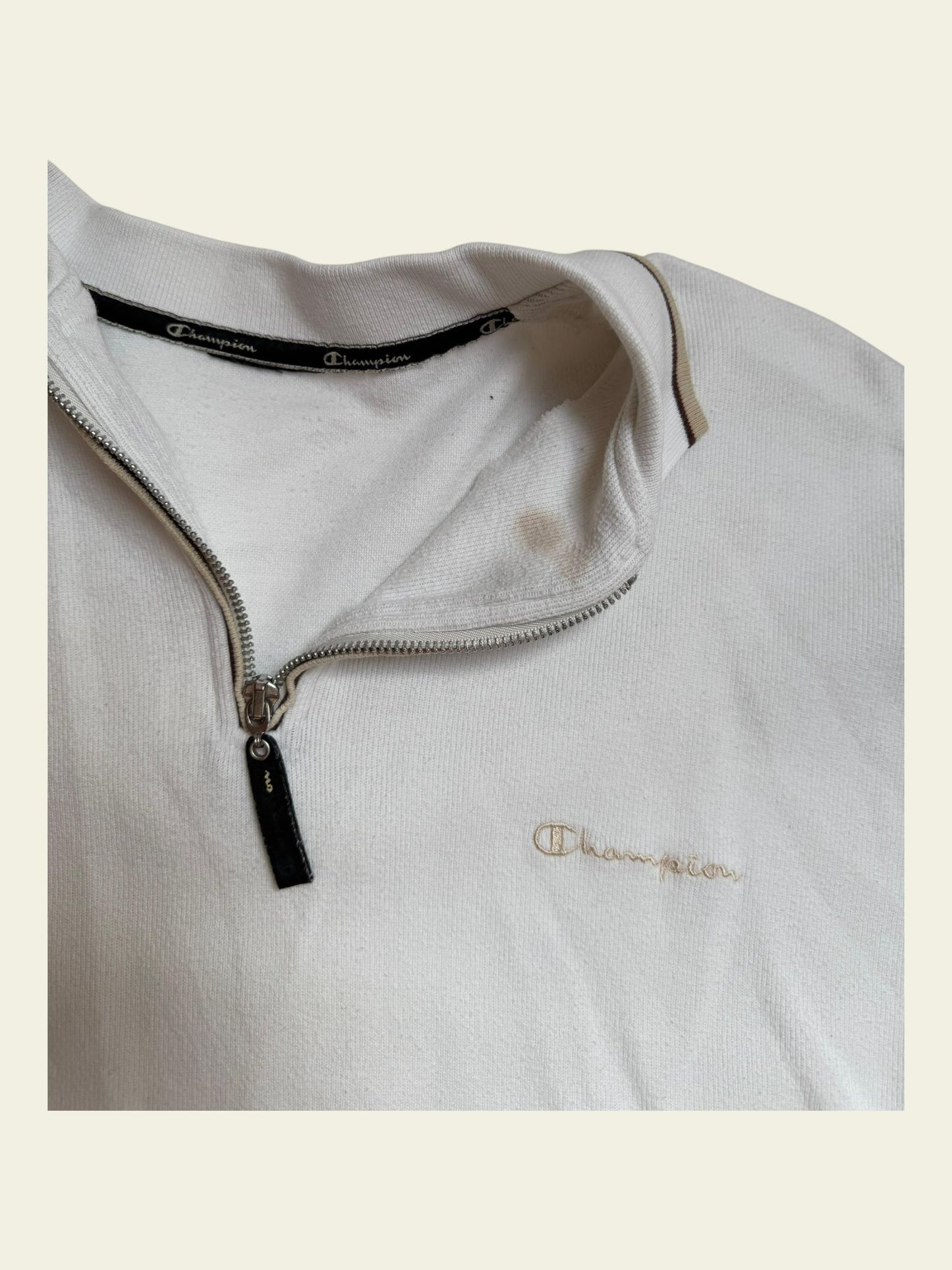 CHAMPION Halfzippullover weiß