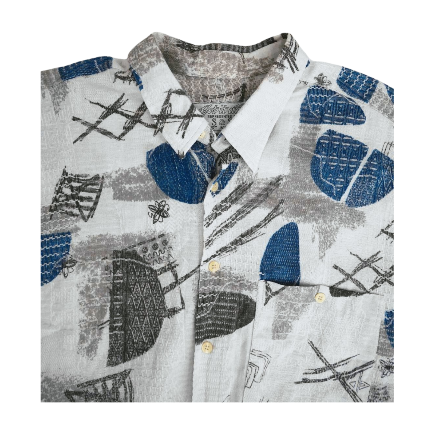 GET-IT-ALL kurzarm Hemd crazy pattern