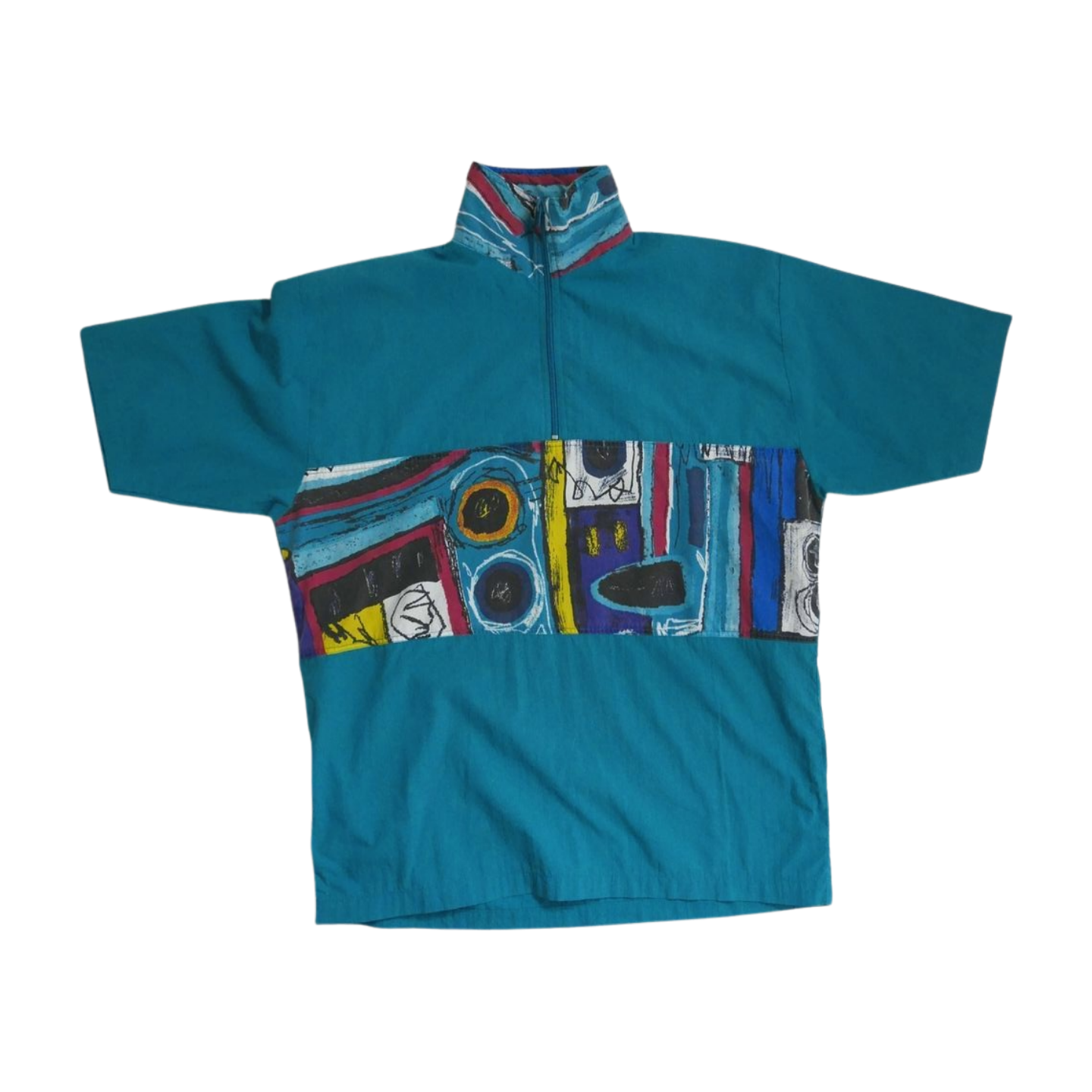 Halfzip kurzarm