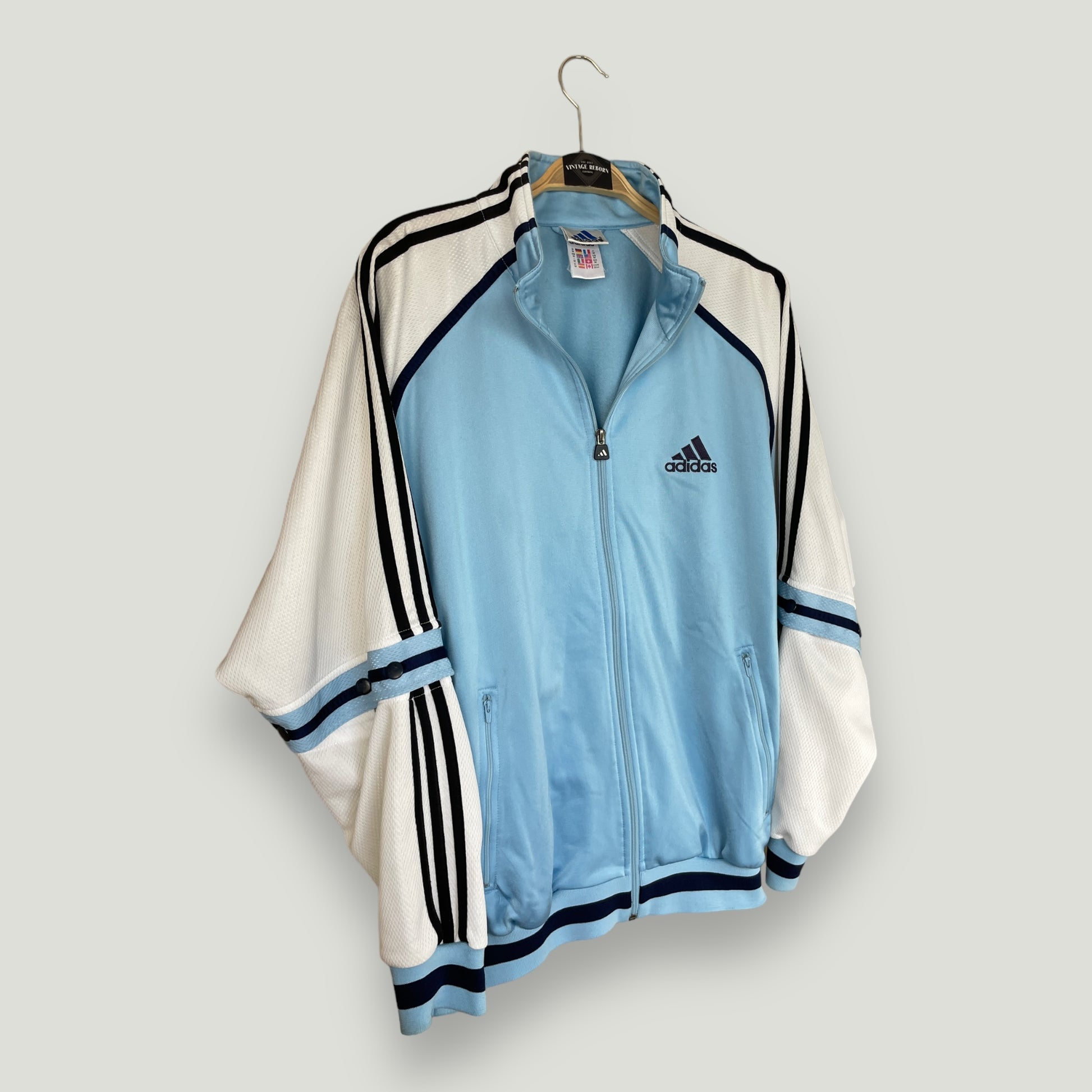 Hellblaue Adidas Trainingsjacke - Vintage Reborn