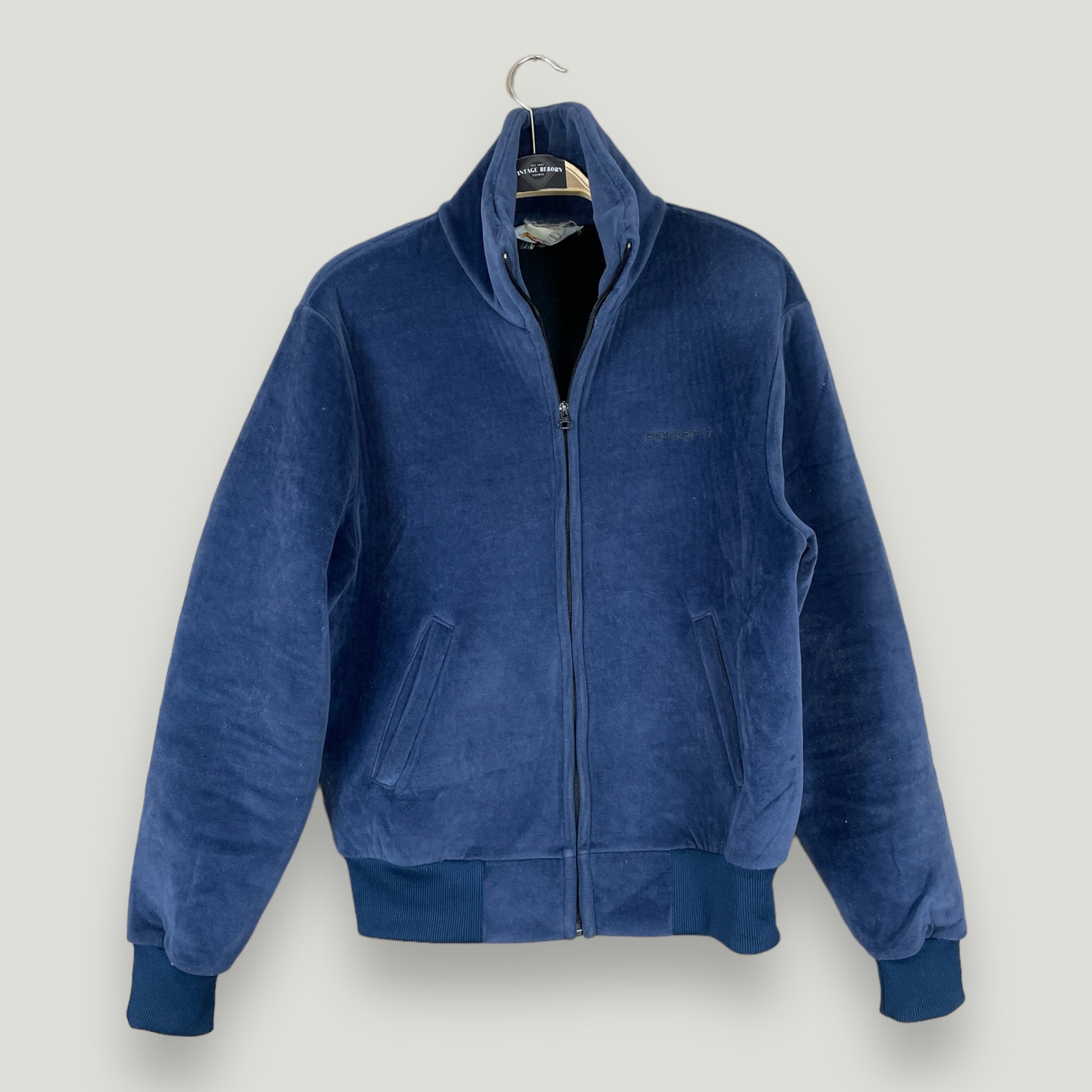 Vintage Fleece Carhartt Jacket Blau (M) Selten - Vintage Reborn