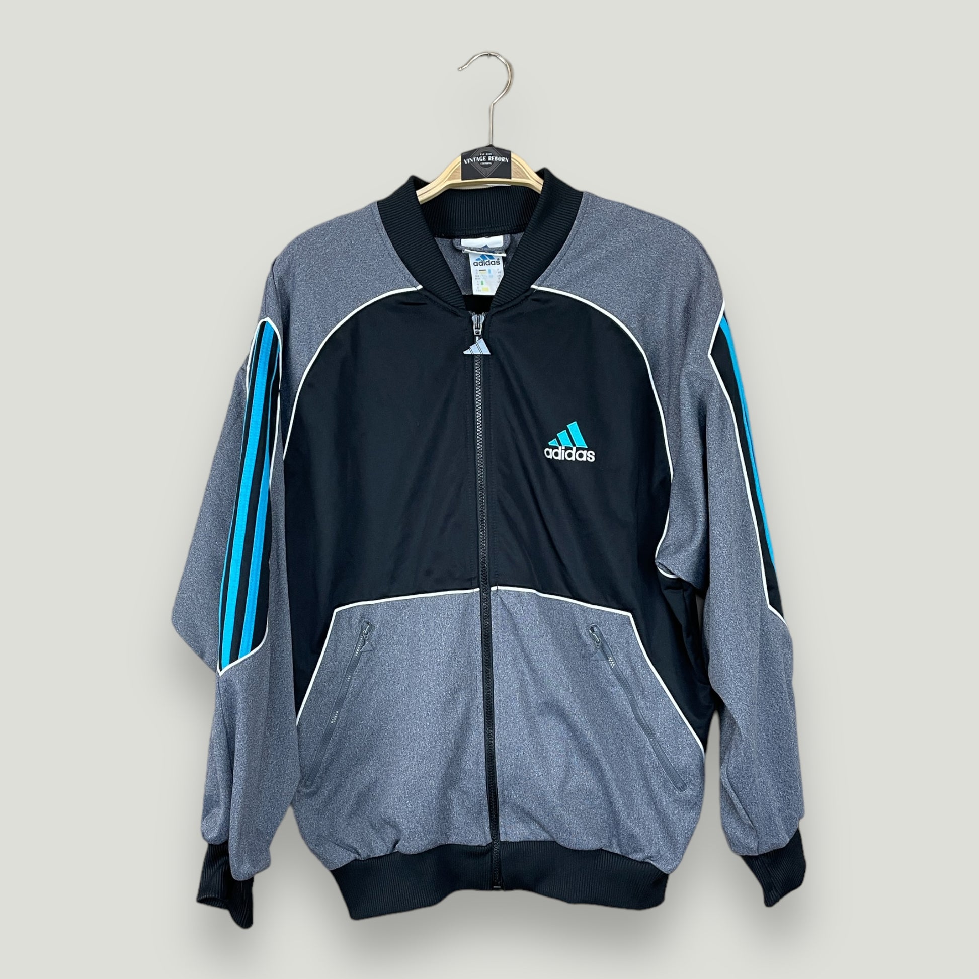 Vintage Adidas Trainingsjacke mit Backprint - Vintage Reborn