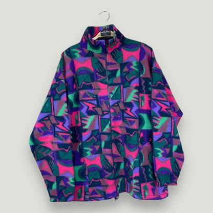 Vintage Crazy Pattern Fleece (L) - Vintage Reborn