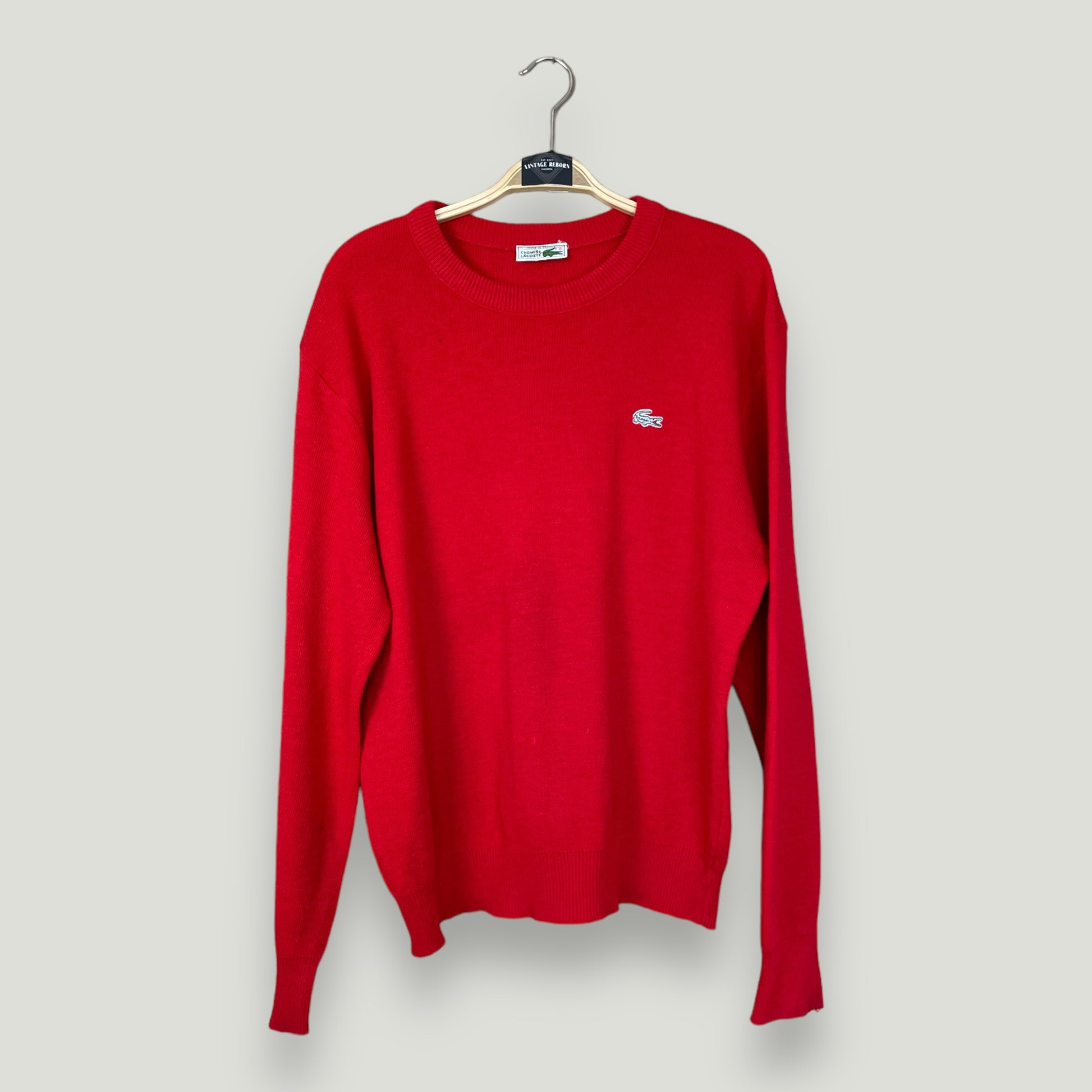 Roter Lacoste Sweater - Vintage Reborn