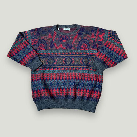 Bunter Wollpullover