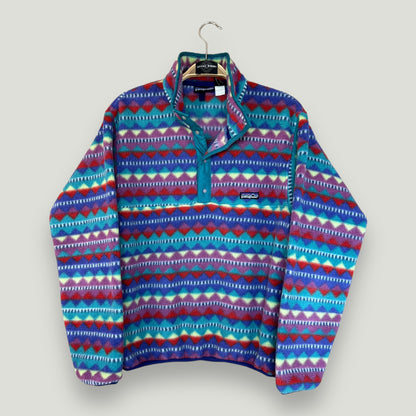 Patagonia Vintage Fleece Troyer Crazy Pattern