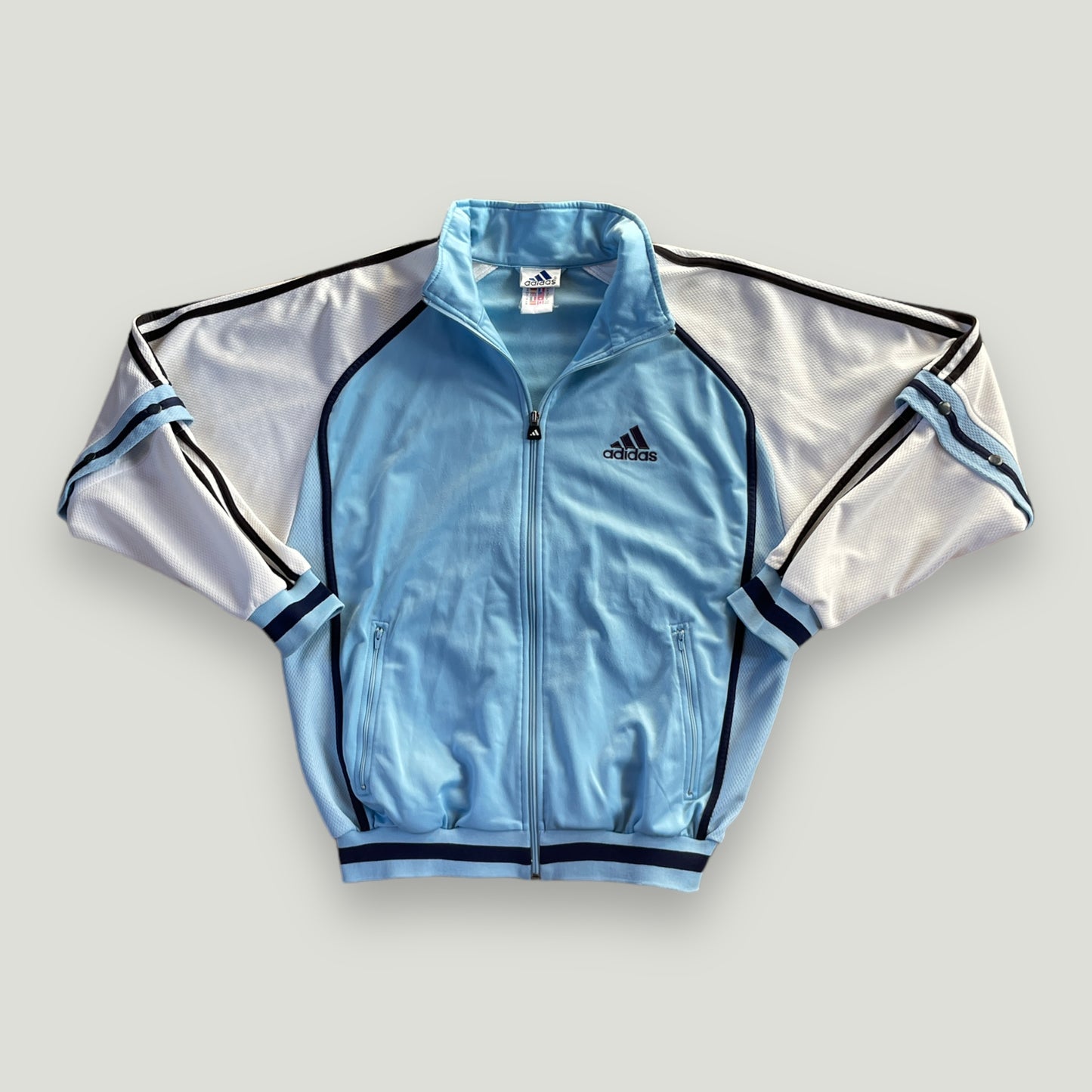 Hellblaue Adidas Trainingsjacke - Vintage Reborn