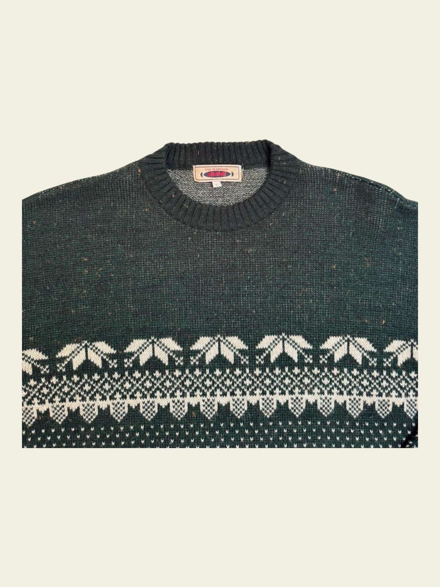 RRR Strickpullover grün