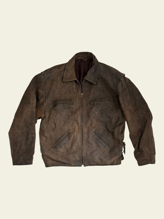 VERA PELLE Lederjacke braun