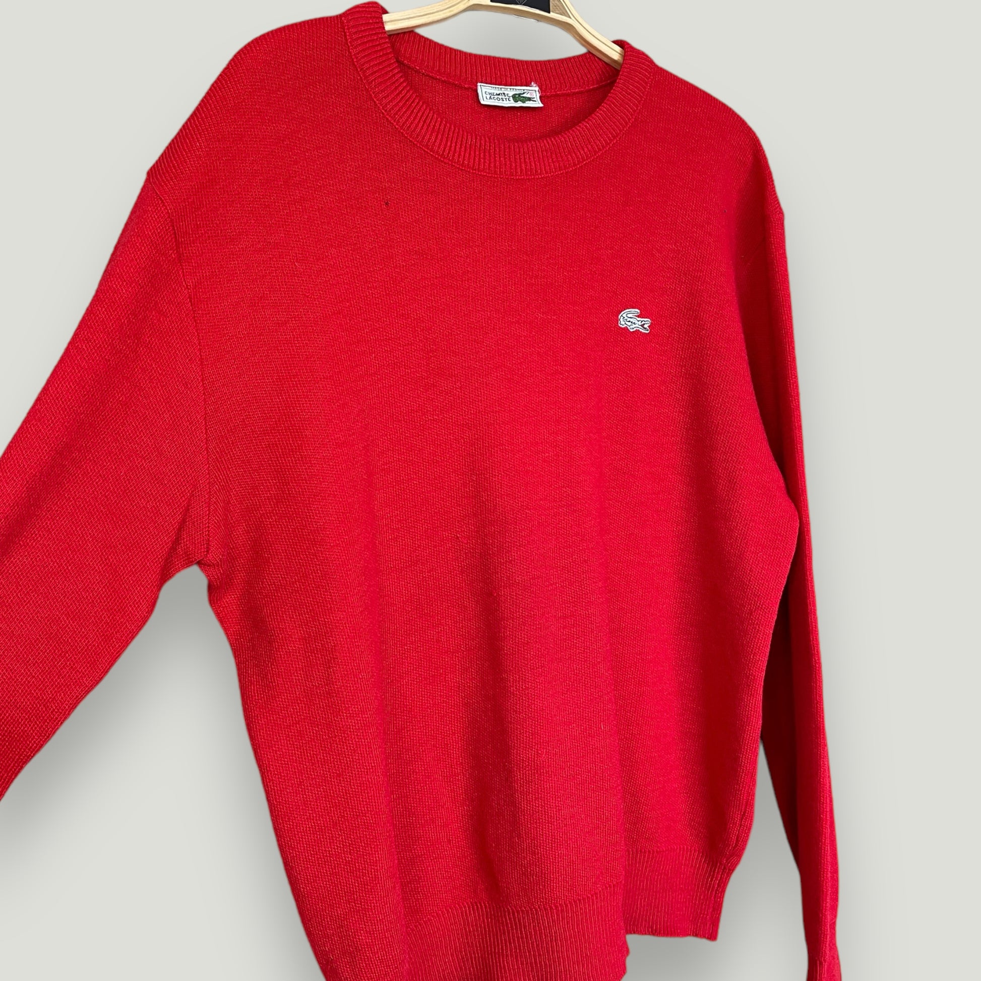 Roter Lacoste Sweater - Vintage Reborn