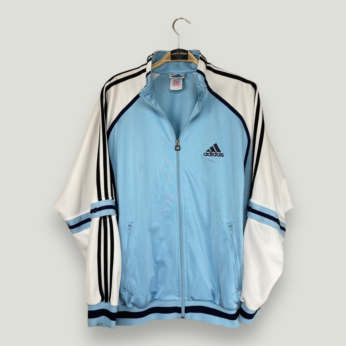 Hellblaue Adidas Trainingsjacke - Vintage Reborn