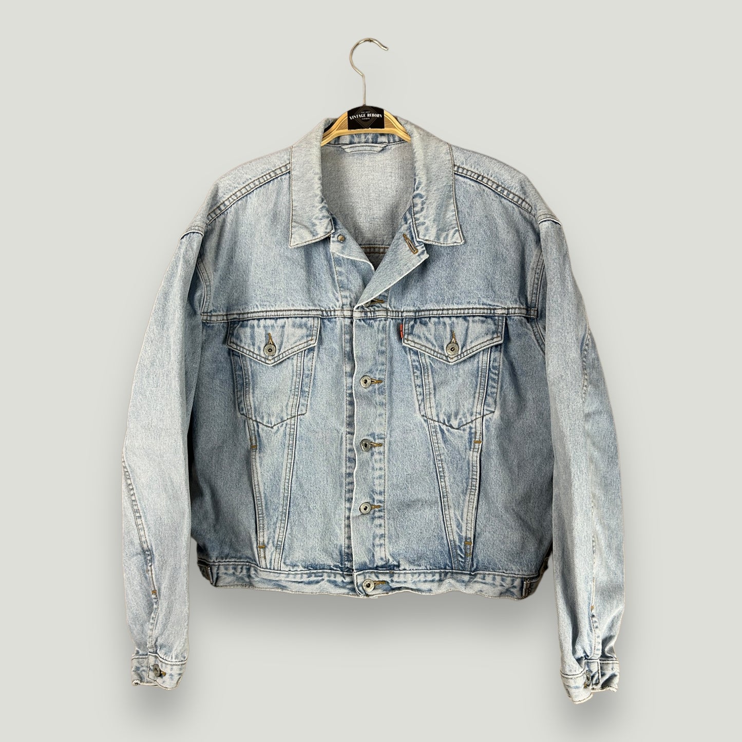 Levis Jeansjacke Vintage mit Backprint - Vintage Reborn