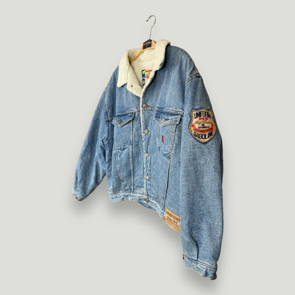 Vintage Jeansjacke mit Backprint - Vintage Reborn