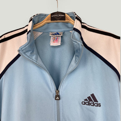 Hellblaue Adidas Trainingsjacke - Vintage Reborn