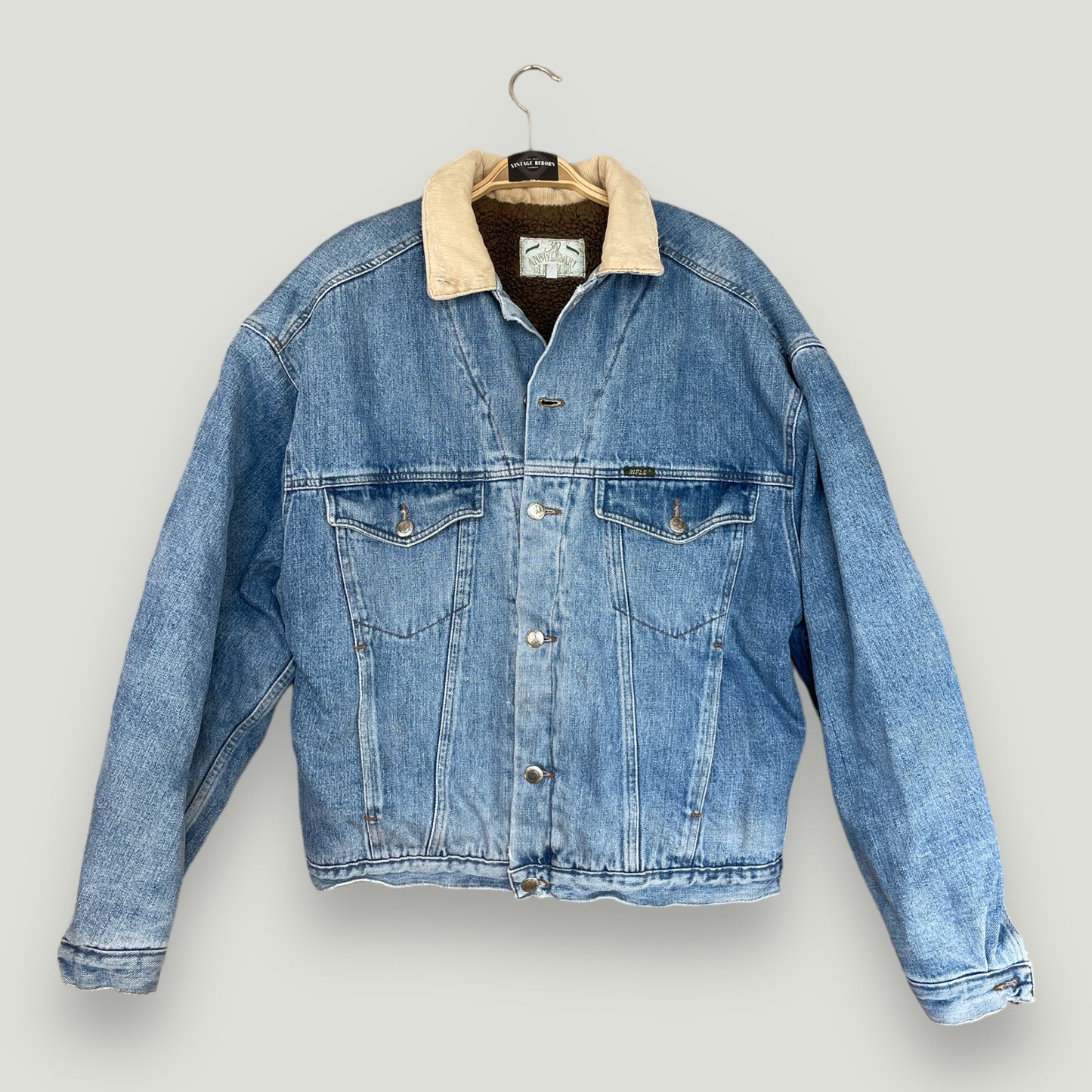 Vintage Gefütterte Jeansjacke - Vintage Reborn