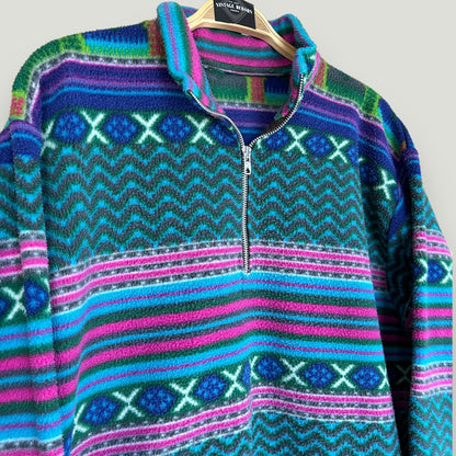 Bunter Fleece Pullover