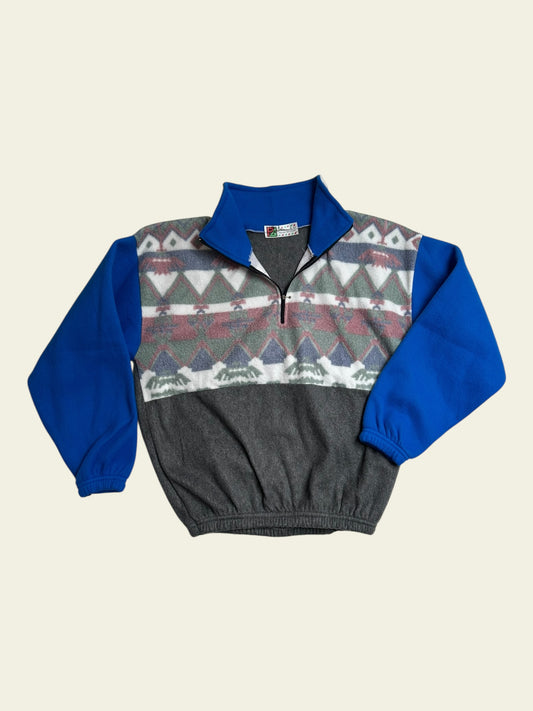 Fleecepullover Bunt