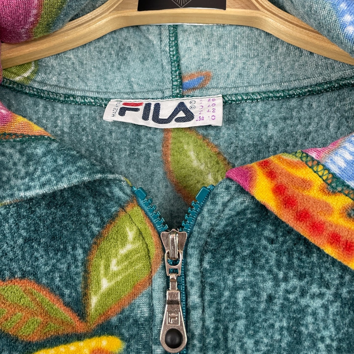 Vintage Fleece Fila Kapuzenjacke - Vintage Reborn