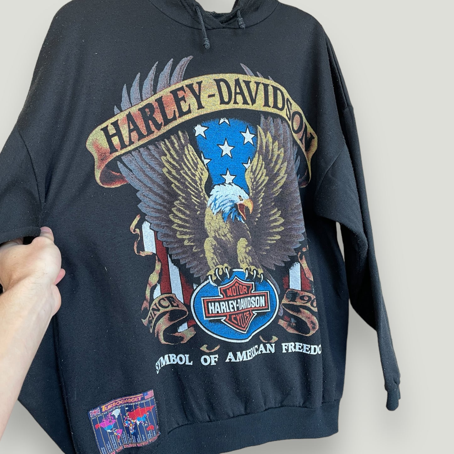 Harley Davidson Hoodie (M) - Vintage Reborn