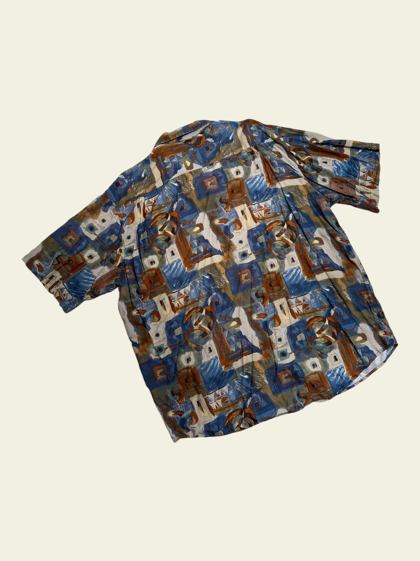 CANDA crazy pattern kurzarm Hemd