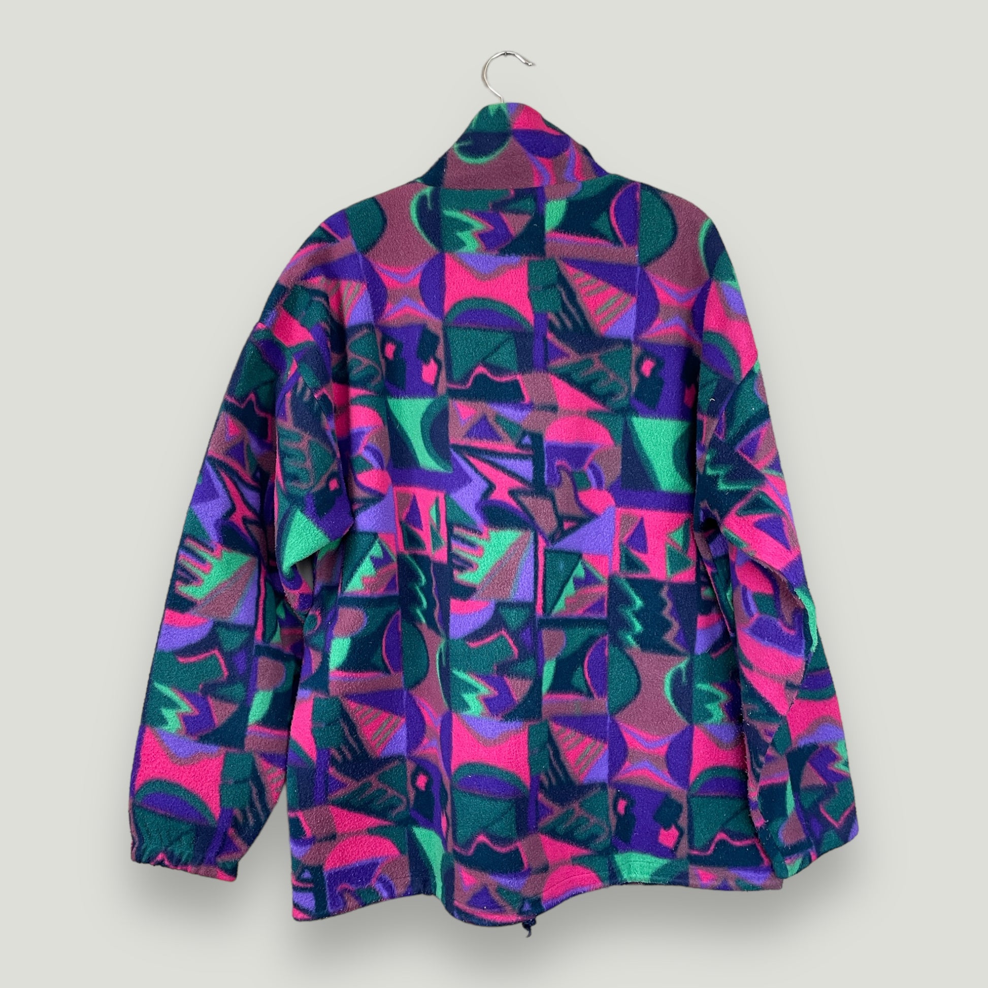 Vintage Crazy Pattern Fleece (L) - Vintage Reborn