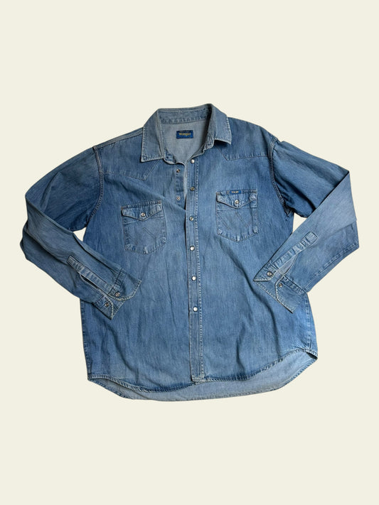 WRANGLER Jeanshemd hellblau