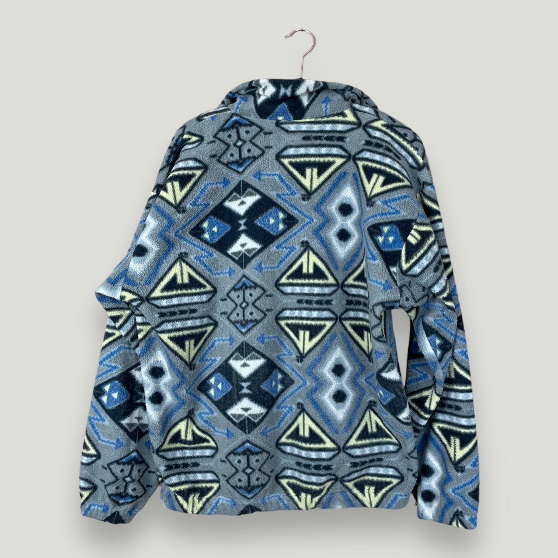 Crazy Pattern Fleece Pullover - Vintage Reborn