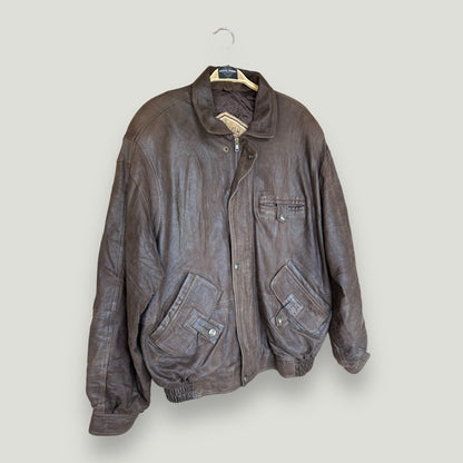 Braune Lederjacke